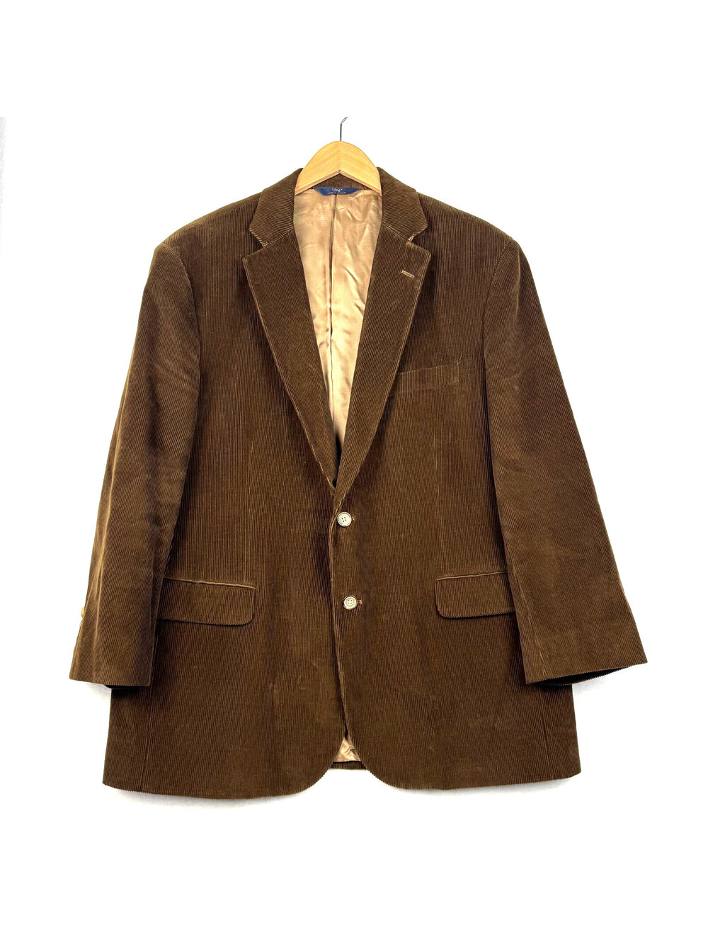 Brooks Brothers 346 Mens 46R Brown Corduroy Suit Coat Sport Blazer
